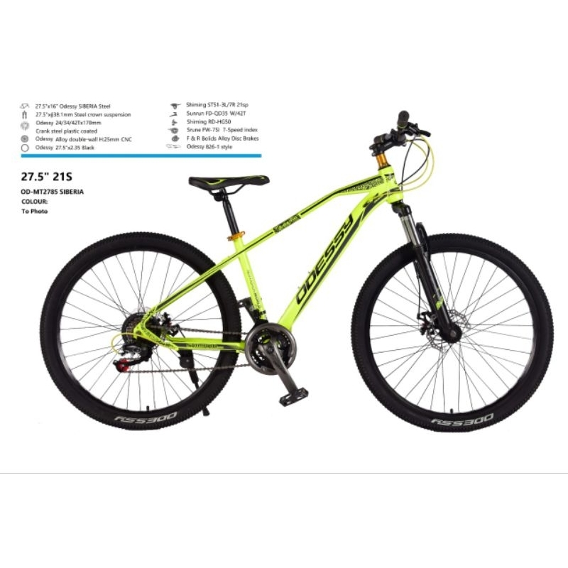 Sepeda Gunung MTB 27.5 ODESSY SIBERIA