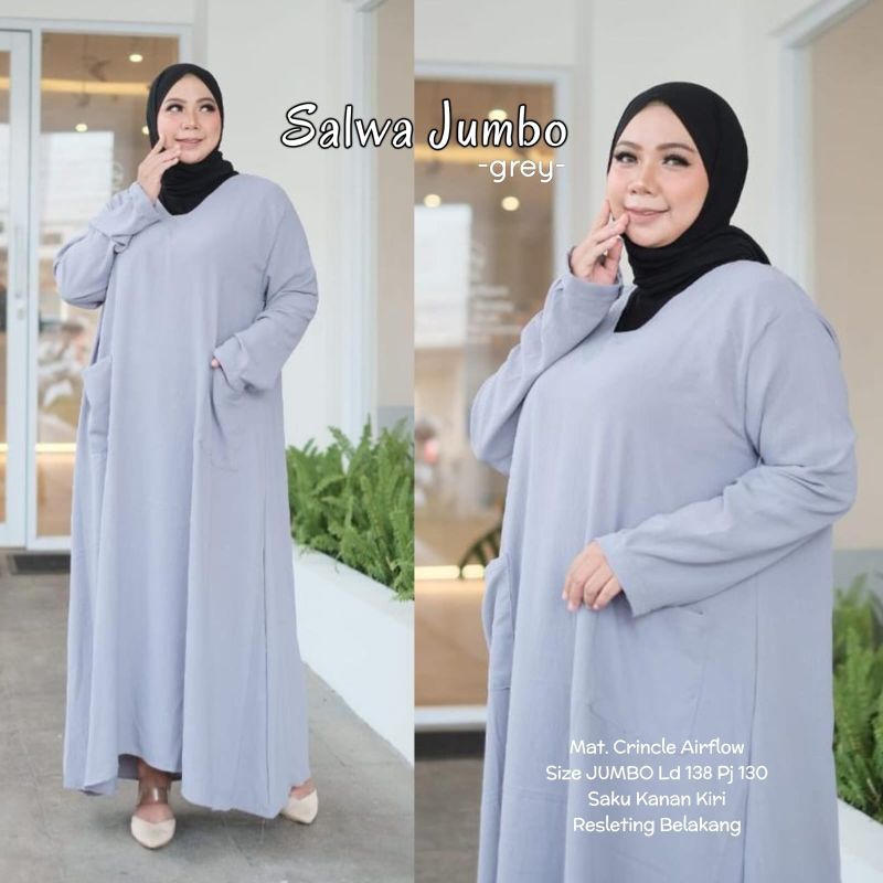 SALWA GAMIS JUMBO LD 138 cm TERBARU