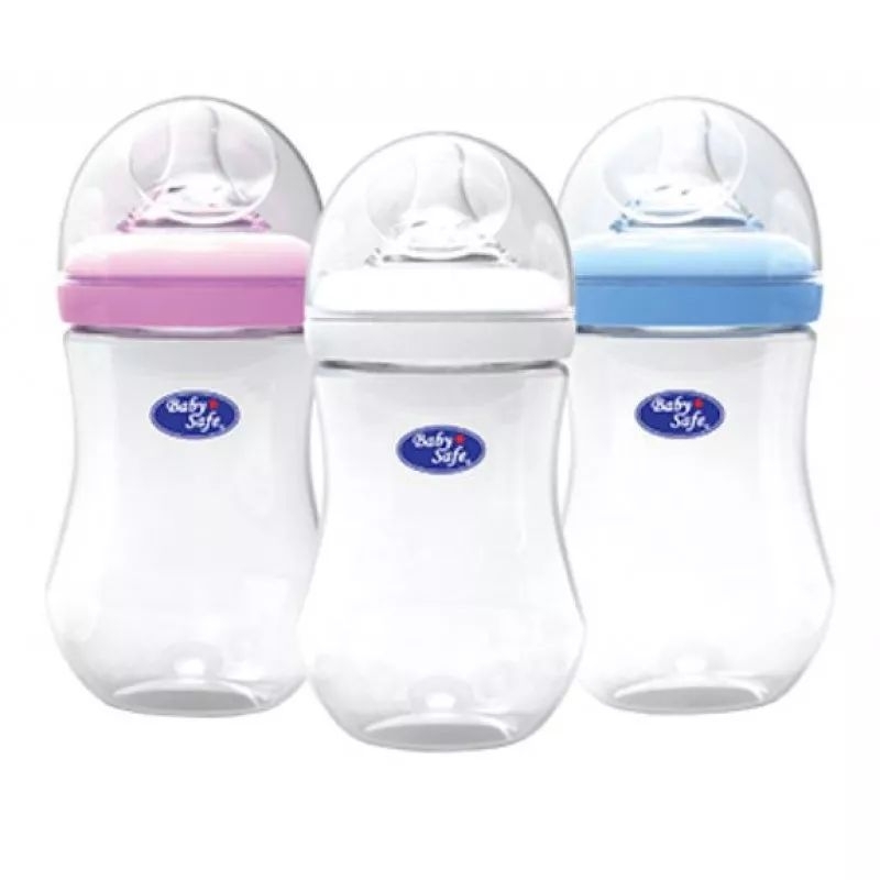 Baby Safe Botol Susu Wide Neck 250ml WN02 WN05 WN30 Wide Neck Bottle Babysafe Botol Susu Bayi 3 Stage Trainer Cup