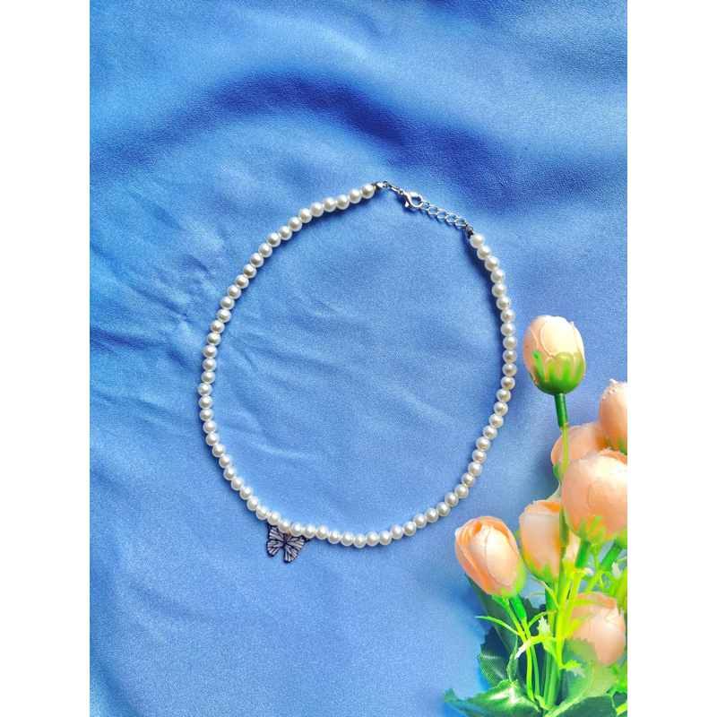 kalung mutiara liontin