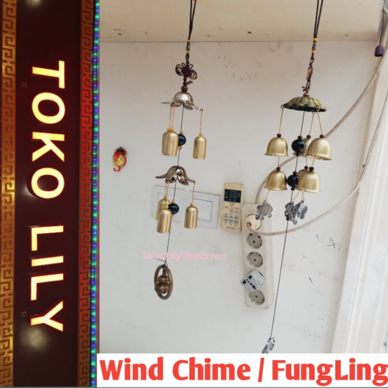 Fung Ling Tembaga / Gantungan Lonceng Angin Feng Shui / Dekorasi Gantung / Wind Chime Traditional