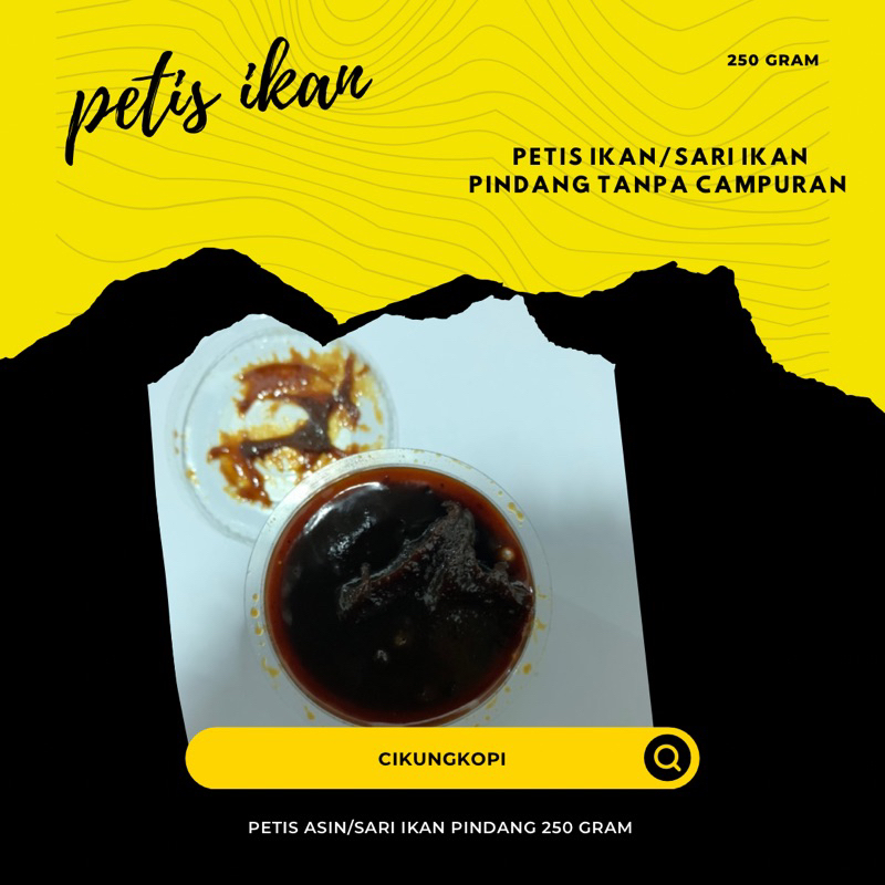 

petis ikan(sari ikan pindang tanpa campuran-petis asin)khas tuban 250gram