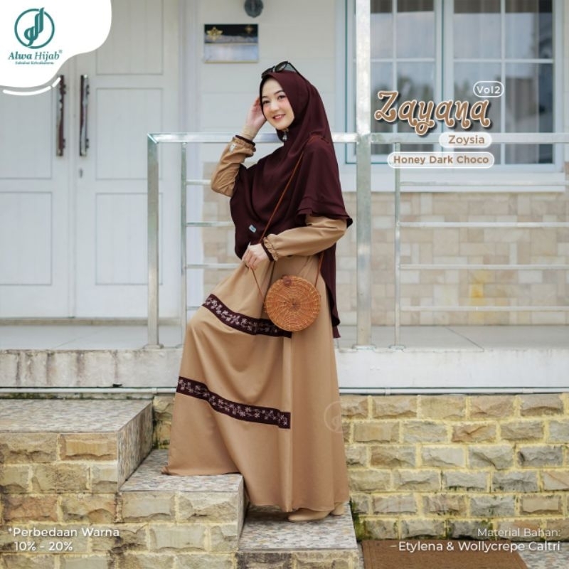 ZAYANA GAMIS SET Siap kirim Zayana Gamis Set by Alwahijab