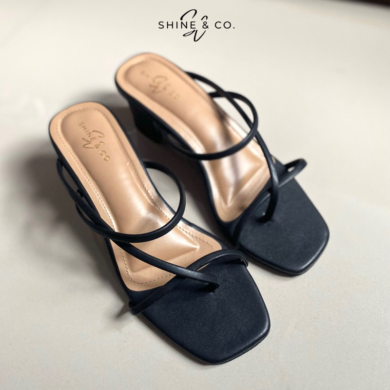 Shine&Co Sandal Heels Wanita | Sandal heels tali wanita premium | Sandal wanita import | Sandal wani