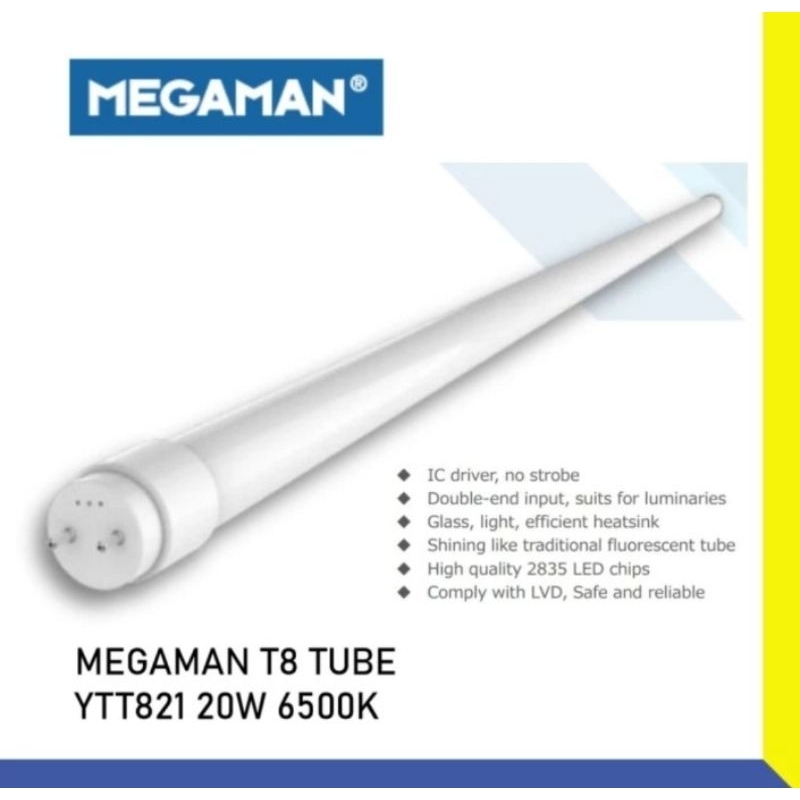 MEGAMAN T8 LED TUBE 20W 10W / TL LED T8