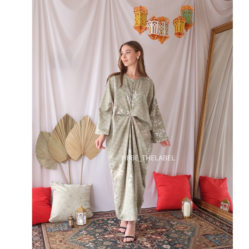 Fizza Kaftan  Dress Pakaian Lebaran Idul Fitri Wanita