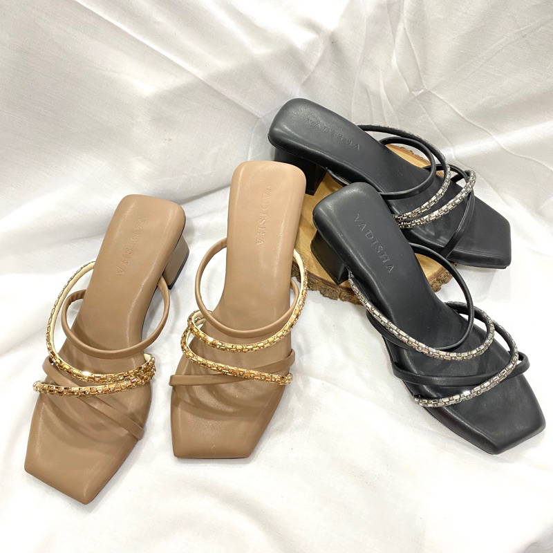 Sandal Wanita|Sandal Hak Tahu 5cm|High Heels Vadisha 01