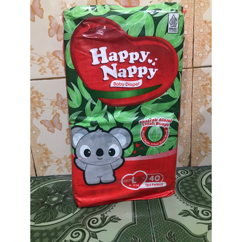 Pampers Happy Nappy Diaper Tipe Perekat L40