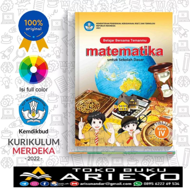 

NEW+Belajar Bersama Temanmu : Matematika Vol 1-SD Kelas 4 K - Merdeka Sekolah Penggerak