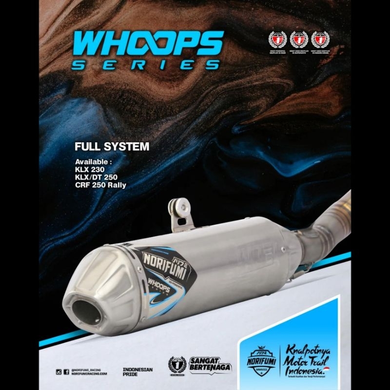 KNALPOT NORIFUMI WHOOPS ORIGINAL - CRF 250 RALLY / CRF 250 L