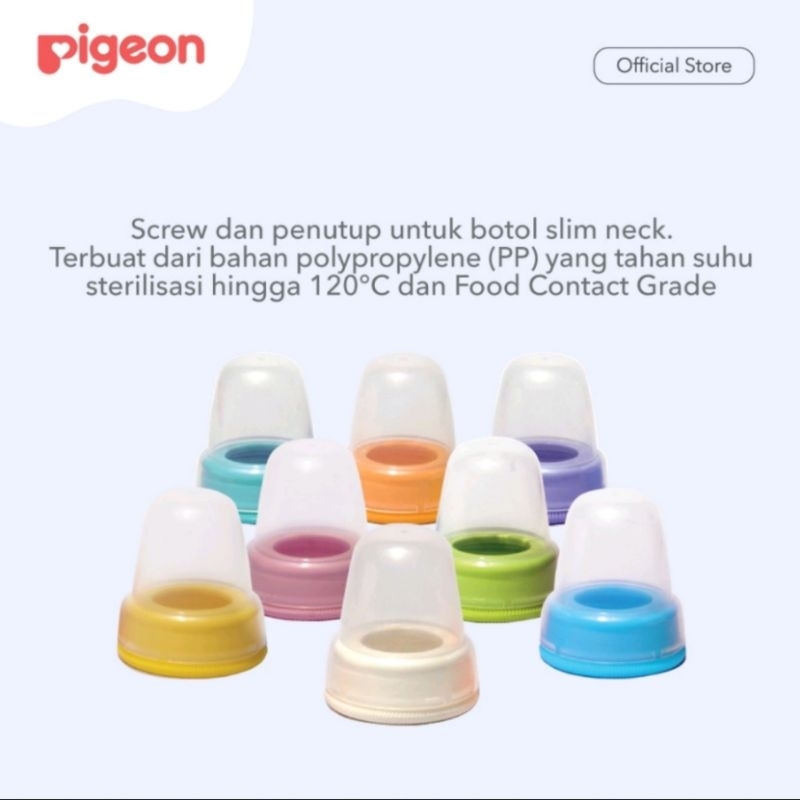 Pigeon Screw Cap + Nipple Cover Wide Neck &amp; Slim - Tutup Botol Susu