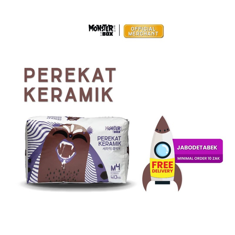 Semen Mortar Perekat Keramik dan Granit Monster Box M4