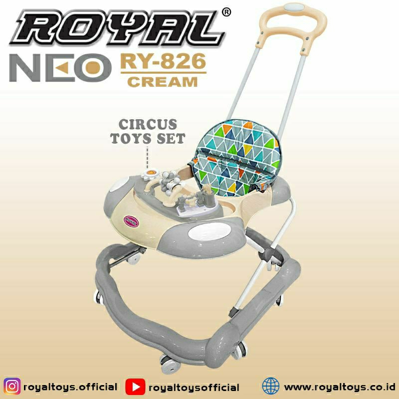 Baby Walker merk ROYAL RY 839 S NEO / 826 S NEO / Baby Walker Bayi RY-839 RY-826