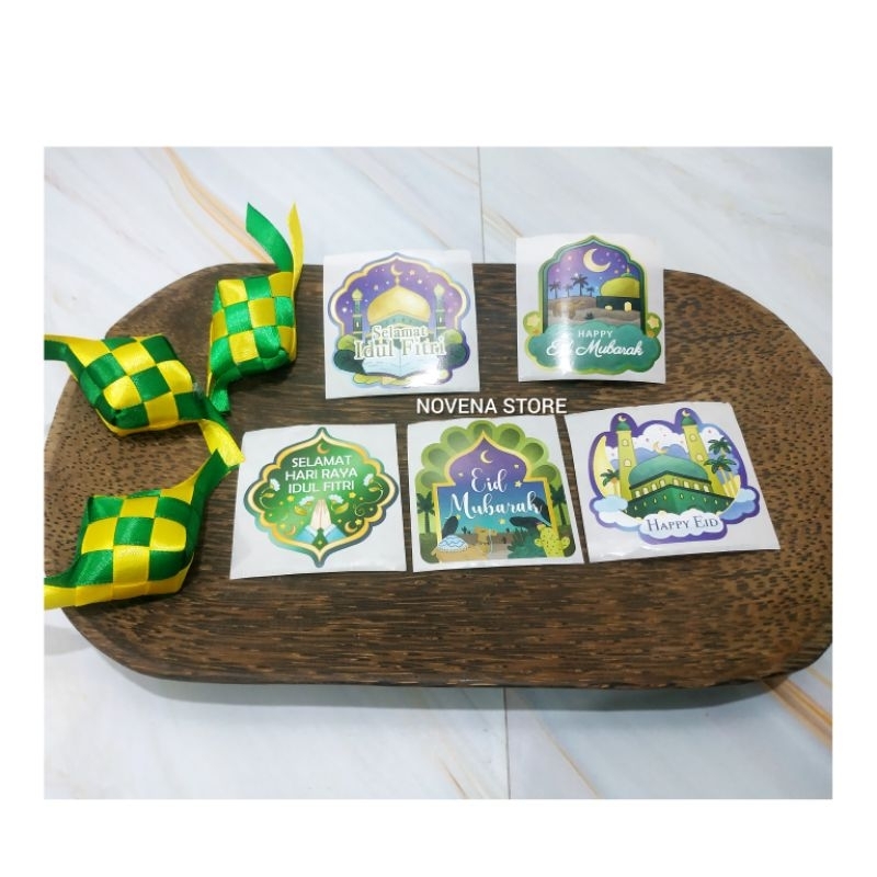 

STICKER LEBARAN STIKER IDUL FITRI HIASAN TOPLES BOX KOTAK DUS HAMPERS