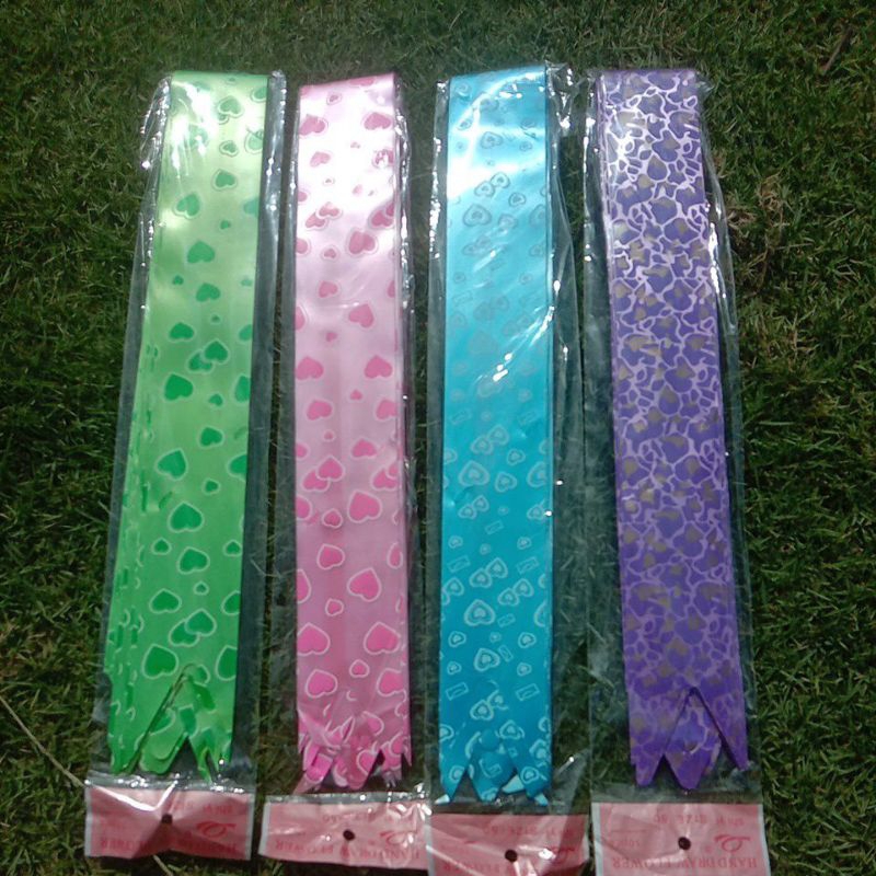 

(10pcs0Pita Tarik Jumbo Besar 50cm Hias Serut Warna Warni