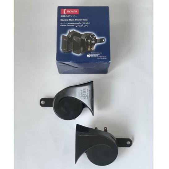 KLAKSON KEONG DENSO COMPACT WATERPROOF ISI 2 PCS / KLAKSON DENSO KEONG TRUMPET WATERPROOF 12 VOLT 100%ORIGINAL UNIVERSAL UNTUK MOBIL DAN MOTOR