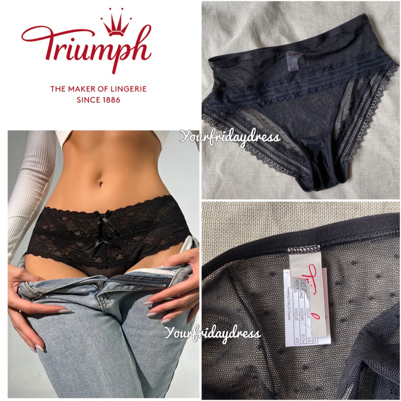 Lace High Waist Cheeky Panty by Triumph International Lingerie HW Underwear Cd CD Tummy Trim Celana 