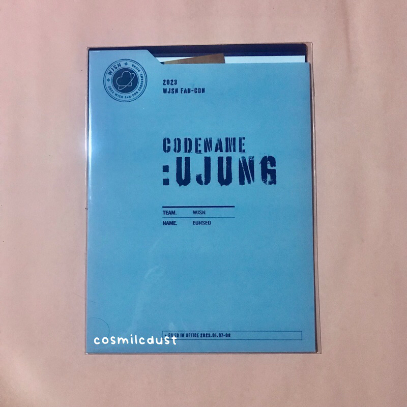 [ready stock, sealed] wjsn fancon codename : ujung profile member set eunseo