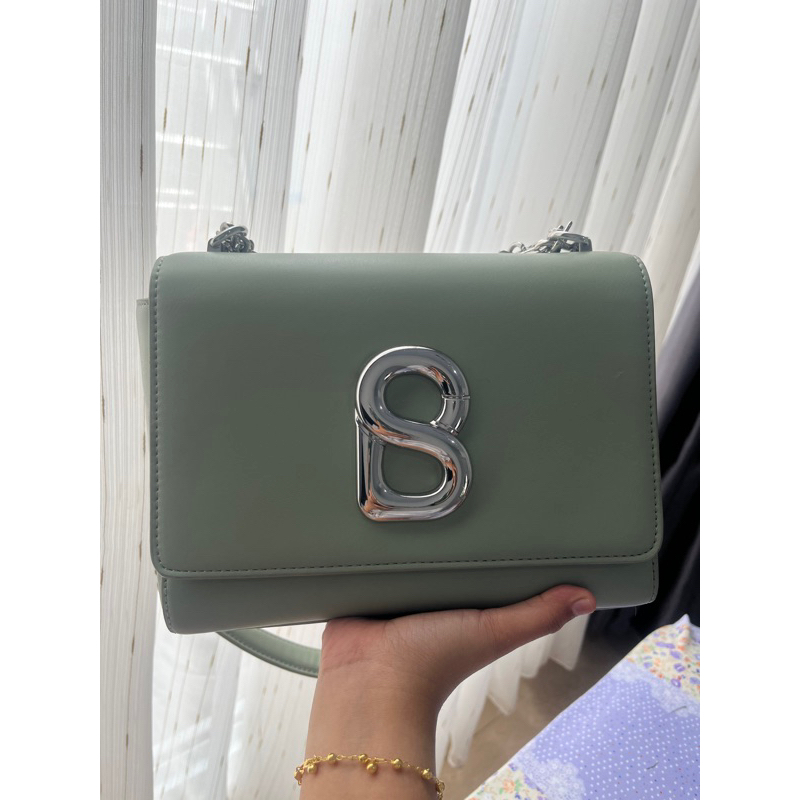 Alva Sling Bag button scarves preloved