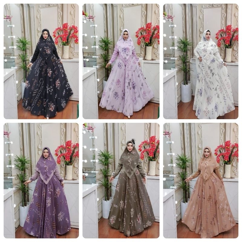 GAMIS SYARI MEWAH / NAURA SYARI BY SULFINA / GAMIS SYARI PREMIUM