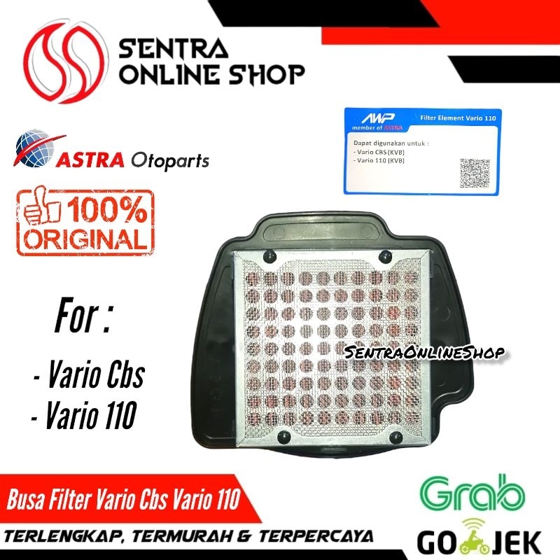 Busa filter udara vario 110 karbu karburator original astra awp