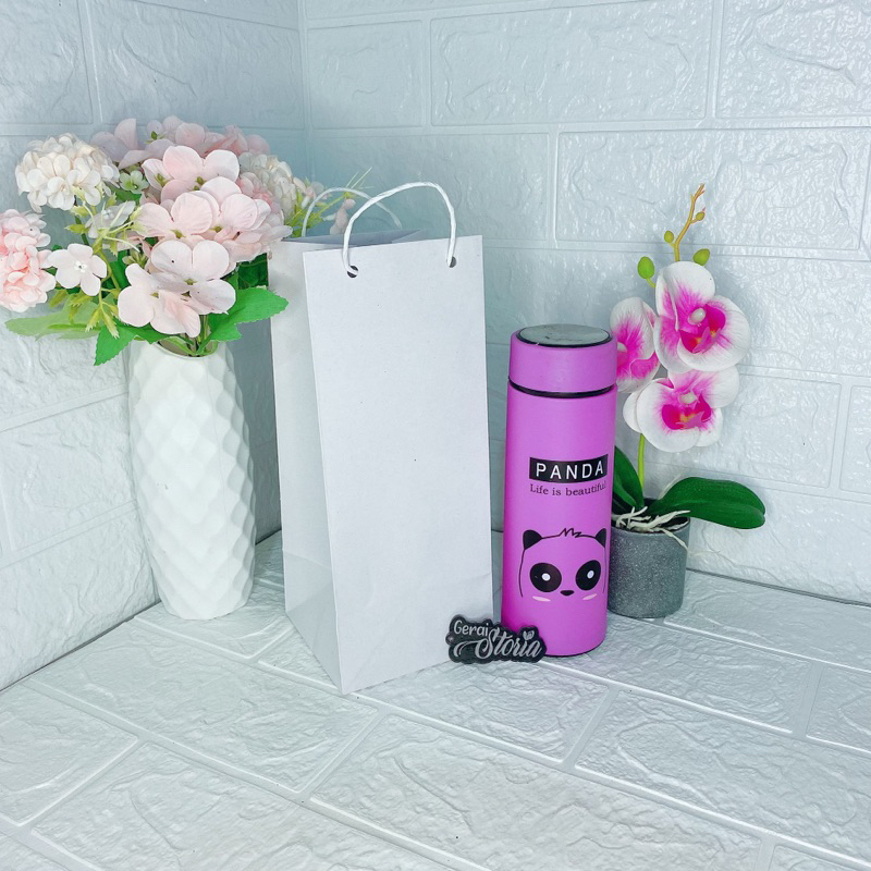 

PAPER BAG BOTOL PUTIH 10x10x24 | paper bag putih my bottle botol tumbler botol kaktus / paper bag murah