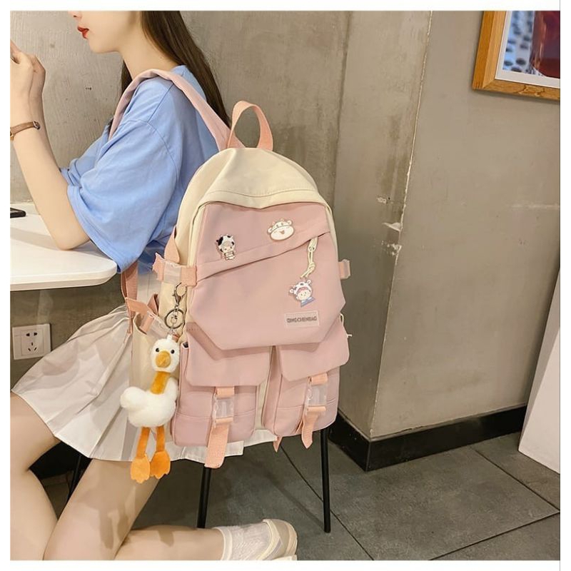 Tas Ransel Sekolah SD SMP SMA Backpack Korea Ukuran Besar murah