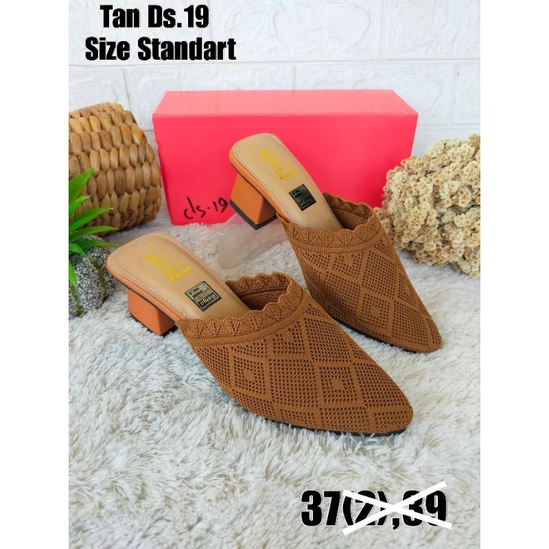 SLOP RAJUT RAIYA IMPORT HAK 3cm/slop raiya/sandal Wanita/sandal cewek/sandal princess/sandal slop/sa