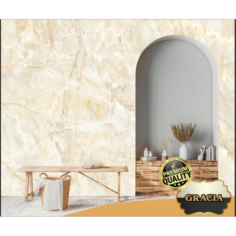 Wallpaper Dinding Custom Marmer Mewah Aesthetic