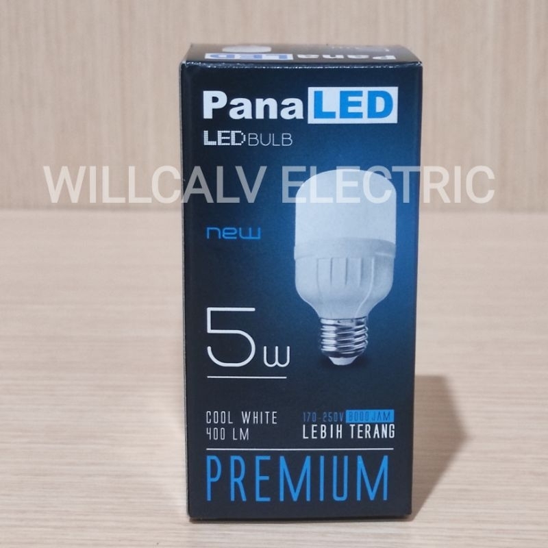 Paket 5 Pc Lampu led PANALED by LUBY 5W cahaya putih E27 / Lampu led kapsul 5W cahaya putih E27