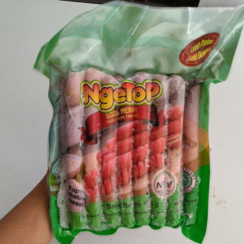 

NGETOP sosis ayam (panjang) 500gr isi 15