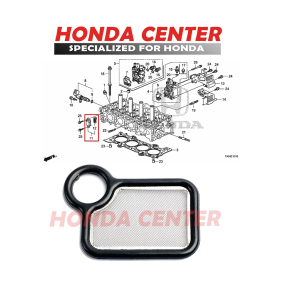 original honda, seal oring vtc vtec bagian depan crv stream accord civic odyssey 2002 2003 2004 2005 2006 2007 2008 2009 2010 2011 2012 2013 2014 2015 2016 2017