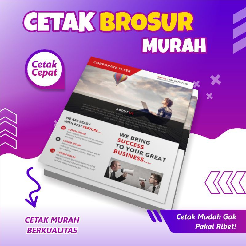 

Cetak Brosur Murah Cepat Berkualitas | Cetak Brosur Ekonomis