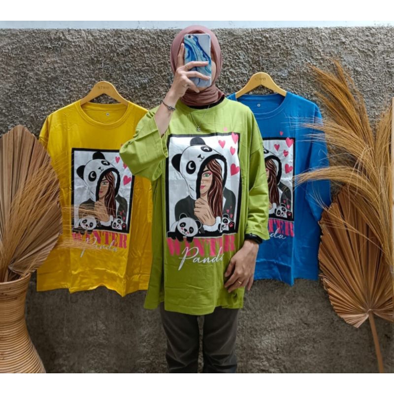 LD120 Kaos XXXL 3XL lengan 7/8 jumbo bigsize oversize combed cotton Combed