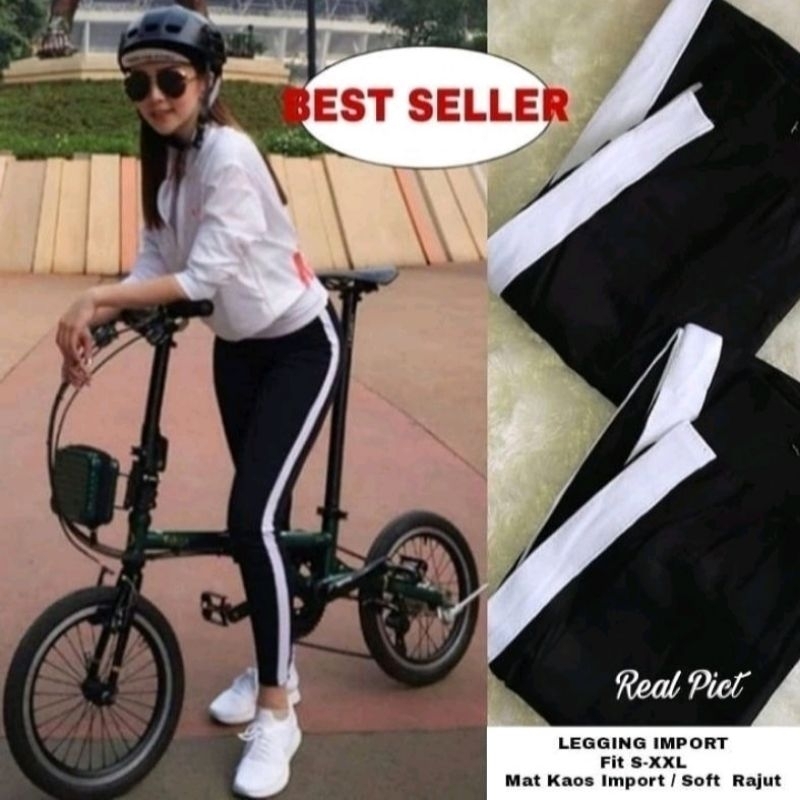 Celana Legging Hw Basic Wanita Premium Import Tebal Fit S to XXL Jumbo / Korean Legging Highwaist