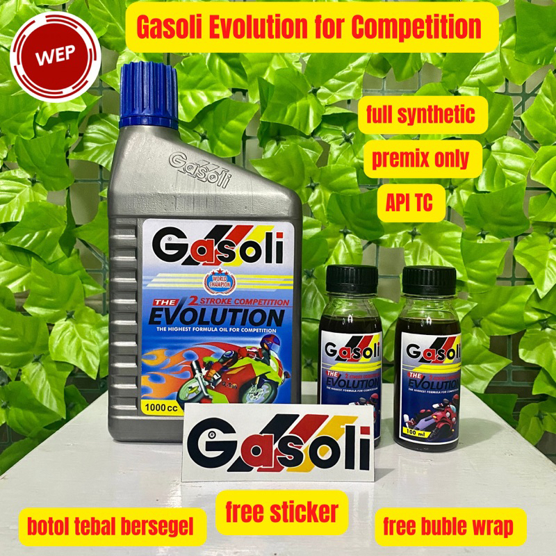 Oli Samping Gasoli Evolution For Competition 2T Repack 100ml Full Synthetic