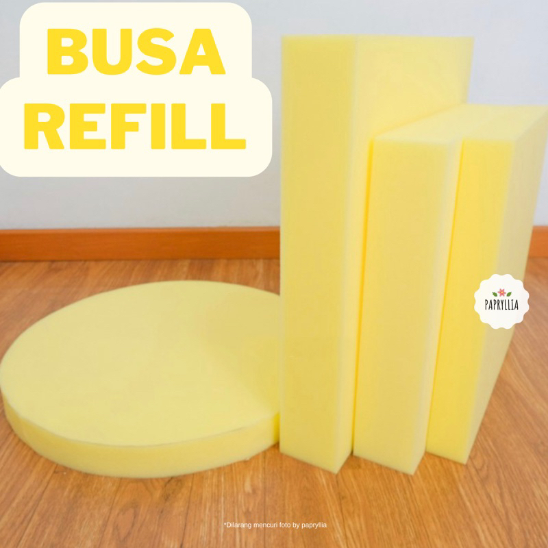 Busa Refill Busa Isi Ulang Kotak Busa Lembaran Bulat Busa Kasur Busa Karpet