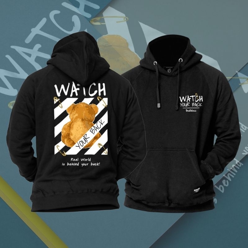 Hoodie Pria Hitam Backa | Hoodie Boneka Deathless