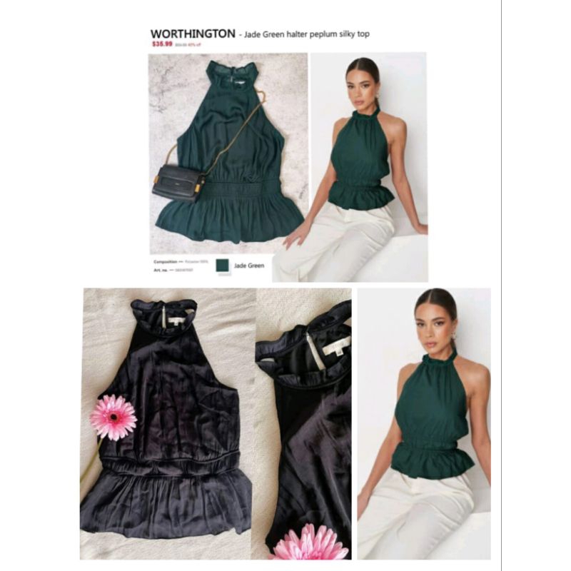 Tanktop Wanita Worthintong Silky Satin Original Branded