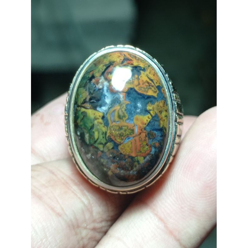 batu akik pancawarna klawing varian super glass dan jreng natural