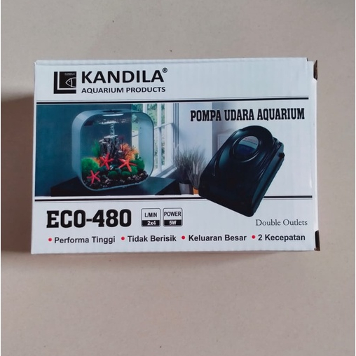 KD ECO 480 KANDILA AERATOR 2 LUBANG AIRPUMP AQUARIUM POMPA UDARA AQUARIUM