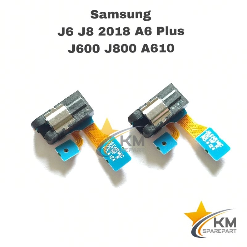 Flexible Konektor Handsfree Samsung J6 J8 2018 A6 Plus Audio Jack Con Hf Mic