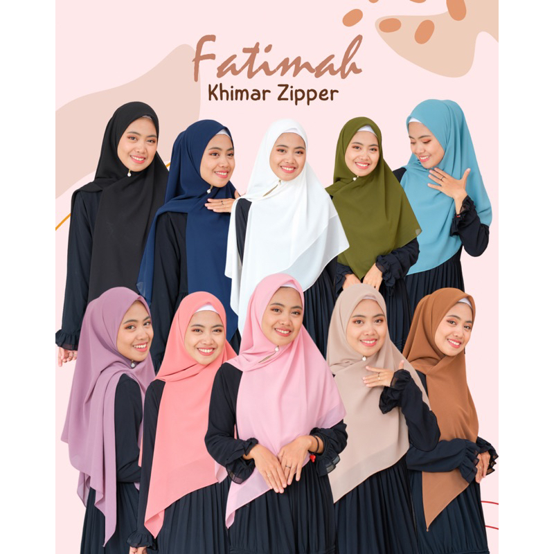 Khimar zipper | jilbab instan syari | hijab ceruty babydoll