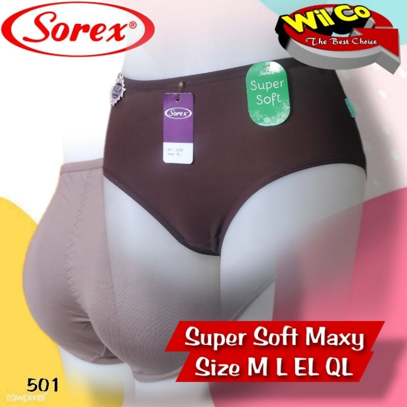 K501 - (Harga Per 1 Potong) CELANA DALAM WANITA PAKAIAN WANITA PAKAIAN DALAM SOREX SUPER SOFT MULTI COLOR SIZE M - QL