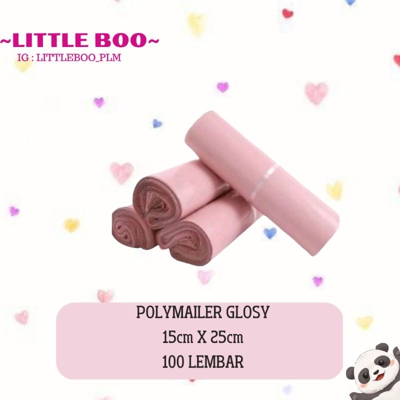 

(Isi 100)POLYMAILER PINK/ POLYMAILER 15x25/ POLYMAILER PREMIUM PACKAGING ONLINE ADA PEREKAT