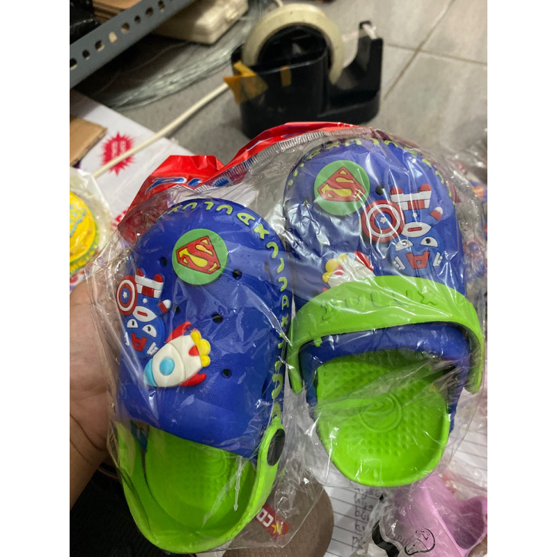 BISA COD - SANDAL ANAK CAPTAIN AMERICA MARVEL BAHAN PREMIUM LUCU