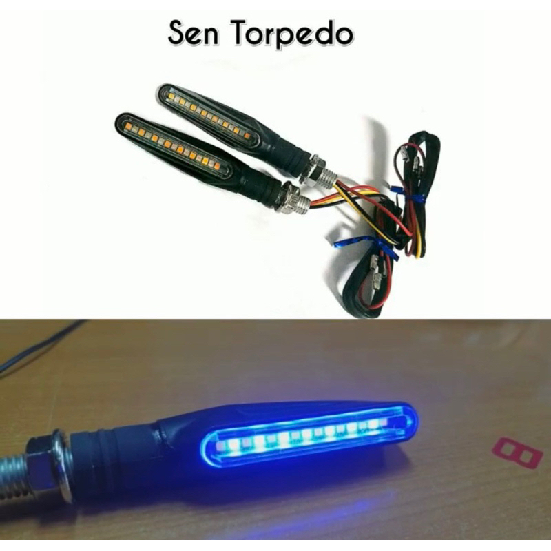 COD Sein Running Lampu Sen Running LED Lidi 2 Mode Universal Semua Motor Bisa