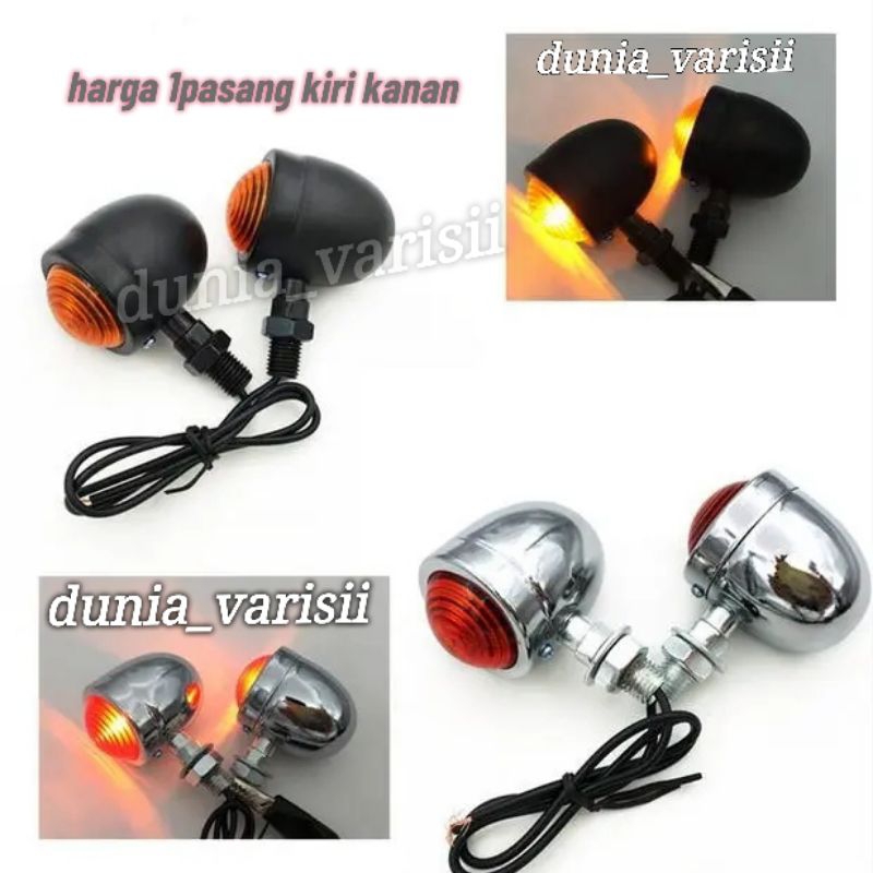 Lampu Sen Klasik Bulat - Sein Mini Riting Besi Crome ORI - sen mini klasik - sen acipi mini