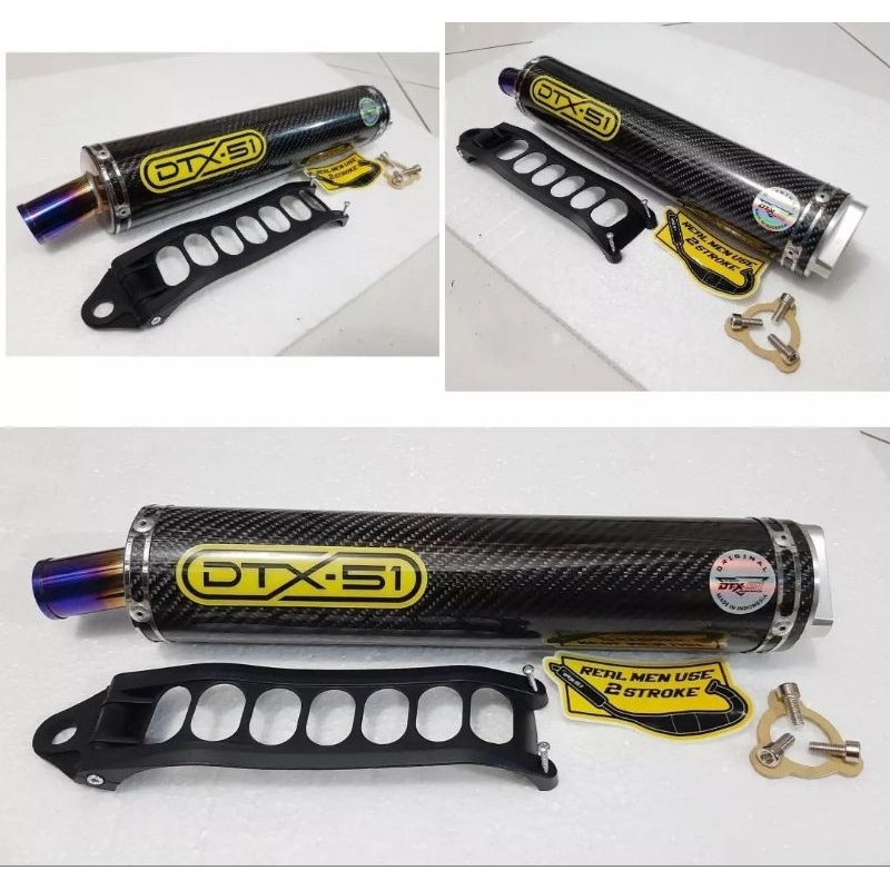 Silincer Only Carbon Twill moncong Ungu Original dtx-51 ultimate muffler