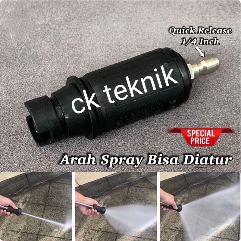 Nozzle Putar Spray Quick release Adjustable nozzle spray turbo jet